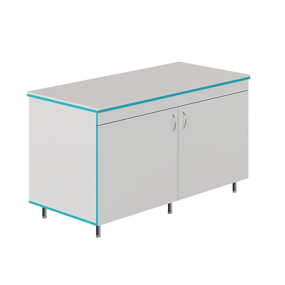 Закрытый стол для работы стоя со столешницей из монолитной керамики СЛЗ НВК 1500 МОН