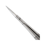 Ножницы микрохирургические, прямые, остроконечные, общая длина 185 мм