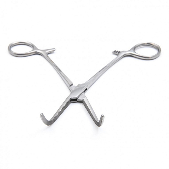 Зажим артериальный по Микстеру-О Шаугнези горизонтально-изогнутый, 180 мм