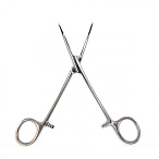 Зажим кровоостанавливающий, с атравматической нарезкой, изогнутый, 160 мм. Surgiwell