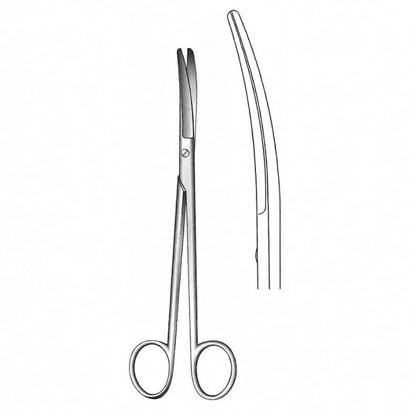 Ножницы хирургические Reynolds, изогнутые, 11 см, Surgicon