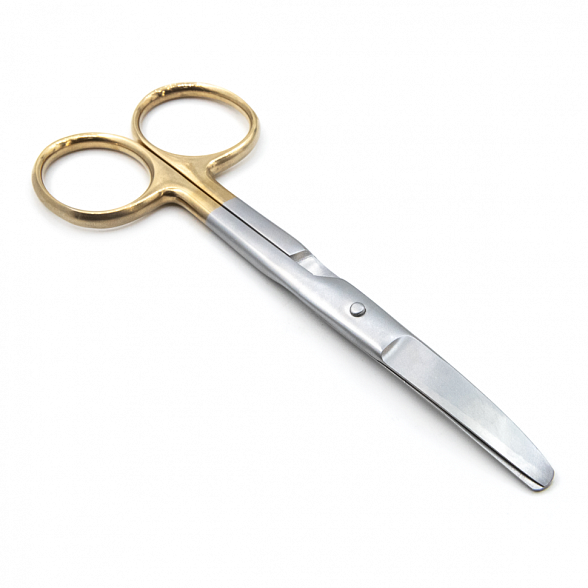 Ножницы STANDARD, тупоконечные вертикально-изогнутые, с твердосплавными вставками, 140 мм (Н-71р), МИЗТ