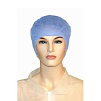 Шапочка типа шарлотта одноразовая (12г/кв.м, голубой)