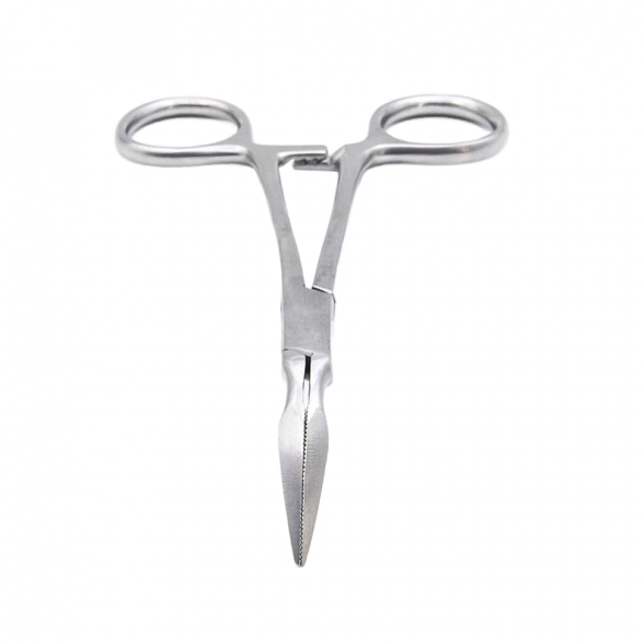 Зажим для удаления инородных тел  по Stieglitz изогнутый 135мм