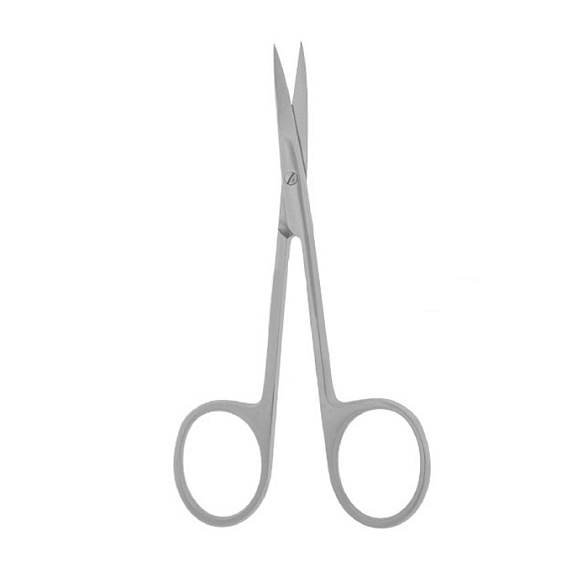 Ножницы MOD. BONN, глазные остроконечные вертикально-изогнутые, 113 мм (Н-41р)), МИЗТ