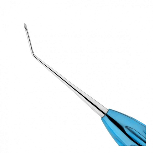 Распатор двусторонний стоматологический для микрохирургического отслаивания лоскута и сосочков, ширина первой рабочей части 2,7 мм., ширина второй рабочей части 1,6 мм. общая длина 185 мм, рабочая часть - нержавеющая сталь, рукоятка - титан