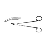 Ножницы сосудистые вертик. изогнут. под углом, 160 мм