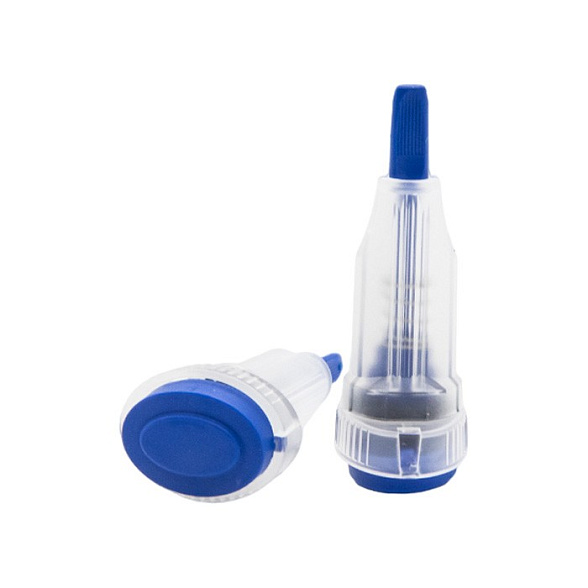 Ланцеты Prolance Low Flow для капиллярного забора крови 200 шт./упак, глубина прокола 1,4 мм, синие