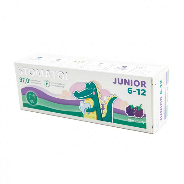 STOMATOL Зубная паста детская 6-12 лет Junior 75гр
