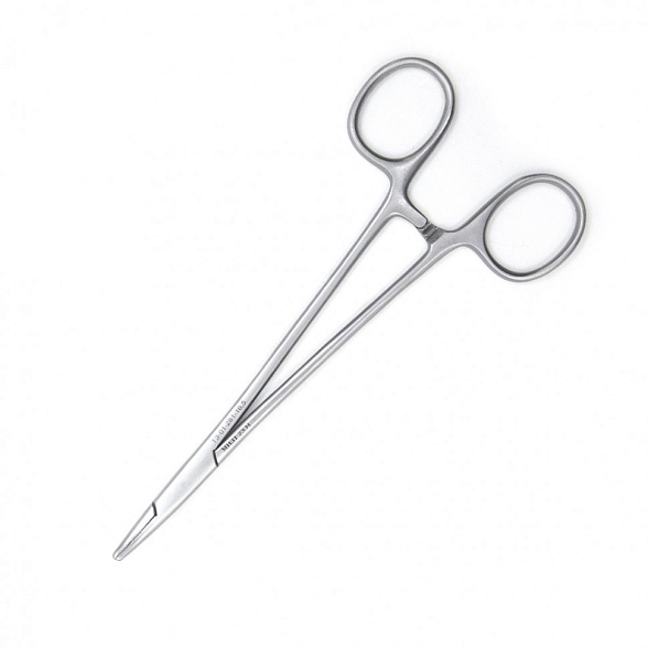 Зажим медицинский MOSQUITO, кровоостанавливающий, сосудистый, изогнутый по плоскости, 165 мм (З-140-2р), МИЗТ