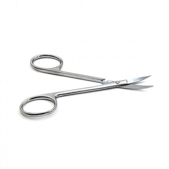 Ножницы глазные остроконечные, вертикально-изогнутые, 113 мм. Surgiwell