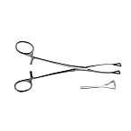 Щипцы-зажимы окончатые д/захвата сосудов, 214 мм