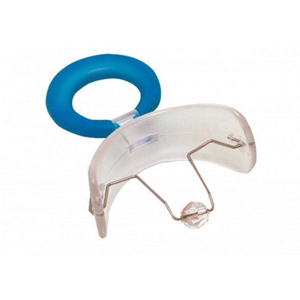 Вестибулярная пластина MUPPY с бусинкой, классическая, LARGE (от 5 до 8 лет, сменный прикус)