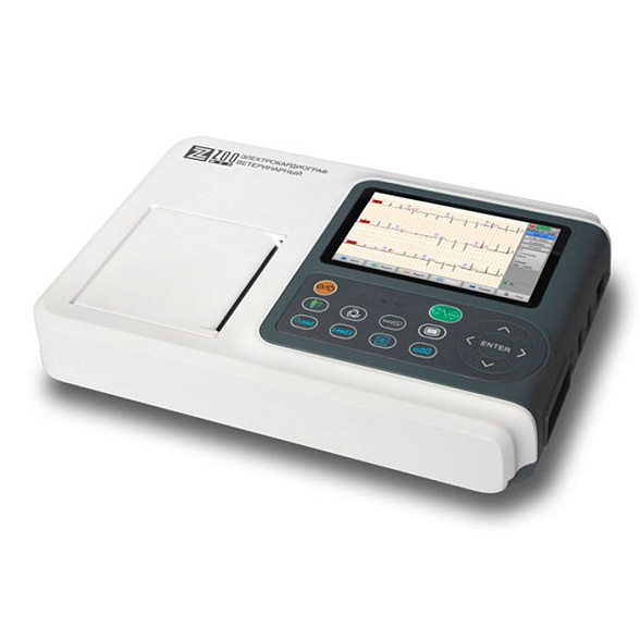 Трехканальный ветеринарный электрокардиограф Zoomed iE300