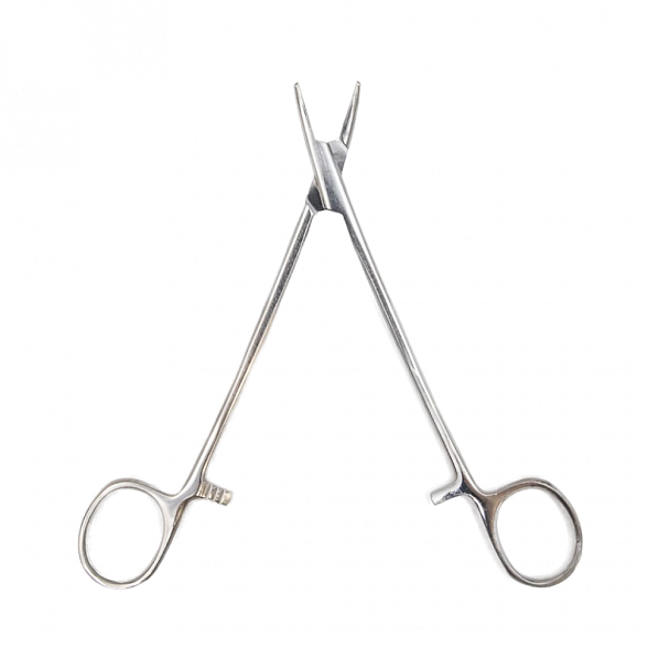 Зажим кровоостанавливающий "Москит", сосудистый, изогнутый по плоскости, детский, 165 мм. Surgiwell