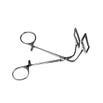 Пинцет окончатый д/взятия слиз.губы, изогнутый, 125 мм