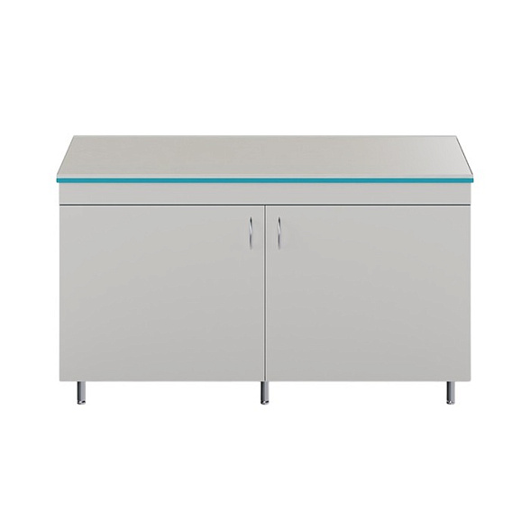 Закрытый стол для работы стоя со столешницей из монолитной керамики СЛЗ НВК 1500 МОН