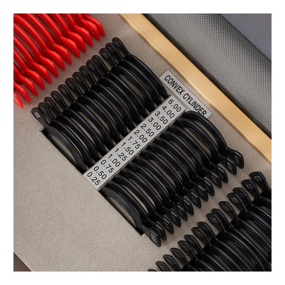 Набор пробных очковых линз с оправой на 158 линз (пластик), Армед