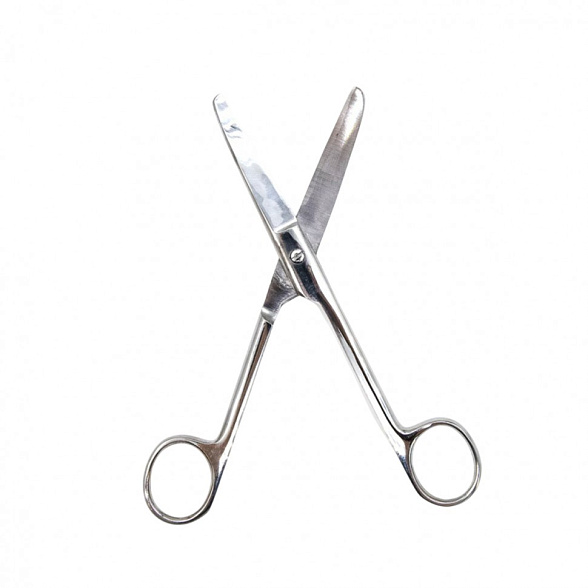 Ножницы медицинские твердосплавные, вертикально-изогнутые, тупоконечные 170 мм, Surgiwell