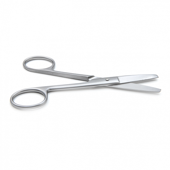 Ножницы хирургические тупоконечные прямые, 125 мм (Н-64-1р) , МИЗТ