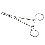 Зажим кровоостанавливающий зубчатый изогнутый №1 ПТО Медтехника