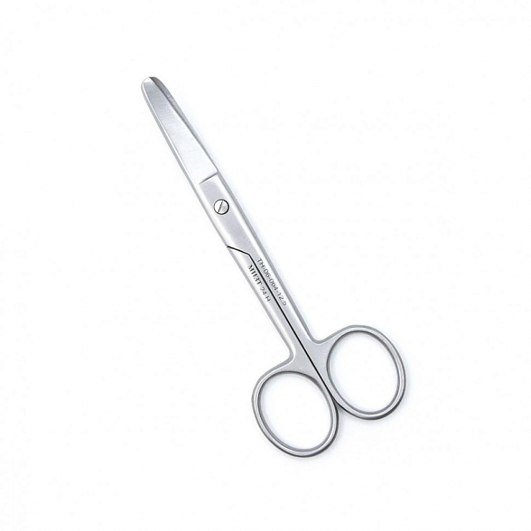 Ножницы хирургические тупоконечные вертикально-изогнутые, 125 мм (Н-64р) , МИЗТ