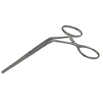 Зажим сосудистый педиатрический 125 мм прямой, ручки изогн.под углом ПТО Медтехника