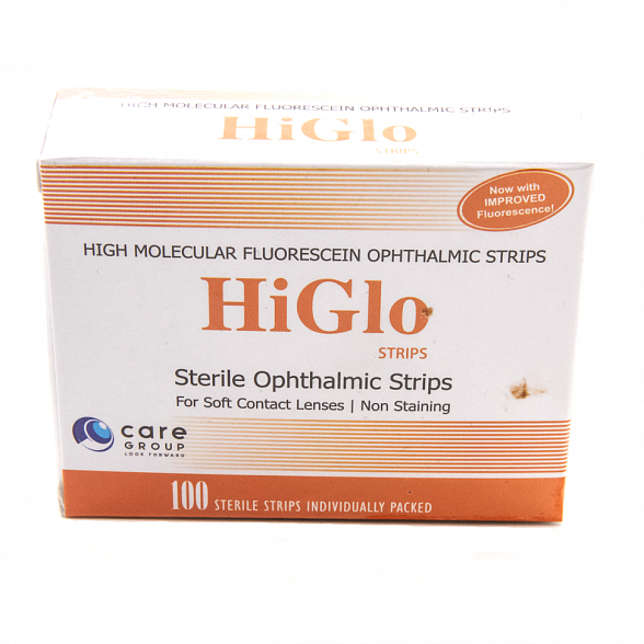 Полоски офтальмологические диагностические Higlo Strips №100