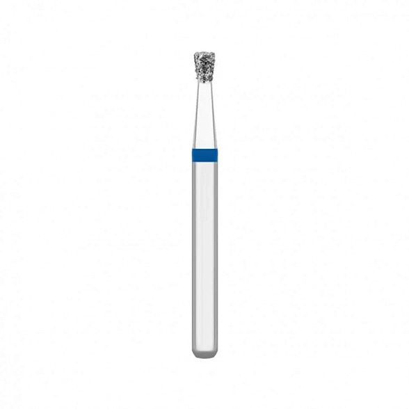 Бор стоматологический алмазный для турбинного наконечника, форма обратноконсусная, средней зернистости, длина 19 мм, d=1,4 мм, 10 шт