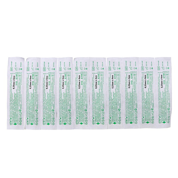 Иглы медицинские стерильные одноразовые SFM 0,25мм х 4 мм 31G ETW №50