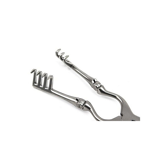 Ранорасширитель с кремальерой 3 х 4 о/к шарнирный, остроконечный