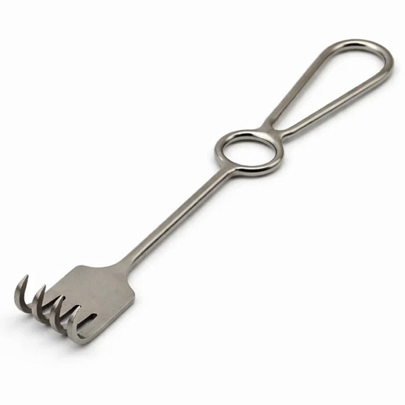 Крючок хирургический четырехзубый, острый, №2, Surgiwell