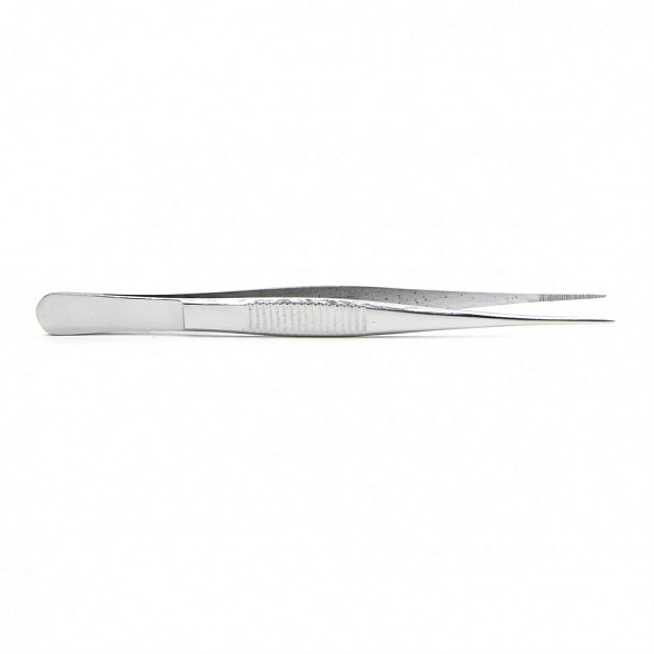 Пинцет анатомический глазной, прямой, 100 мм Surgiwell