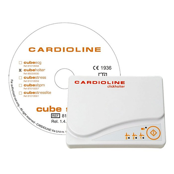 Рекордер ClickHolter 3-канальный для мониторинга ЭКГ по Холтеру Cardioline