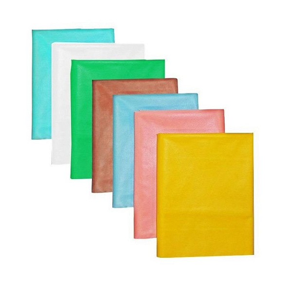 Клеенка подкладная с ПВХ покрытием рул. 25м шир. 140 см (зеленый, белый)