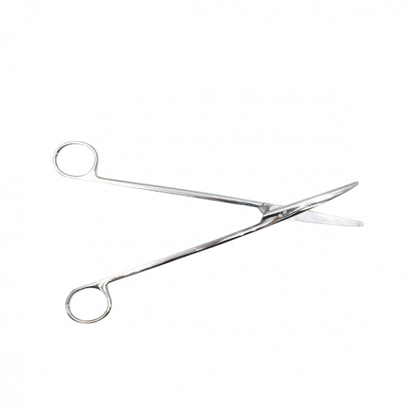 Ножницы для рассечения мягких тканей в глубоких полостях, вертикально-изогнутые, армированные твердым сплавом 230 мм, Surgiwell