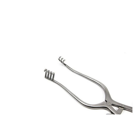 Ранорасширитель с кремальерой 3 х 4 т/к 200 мм, тупоконечный