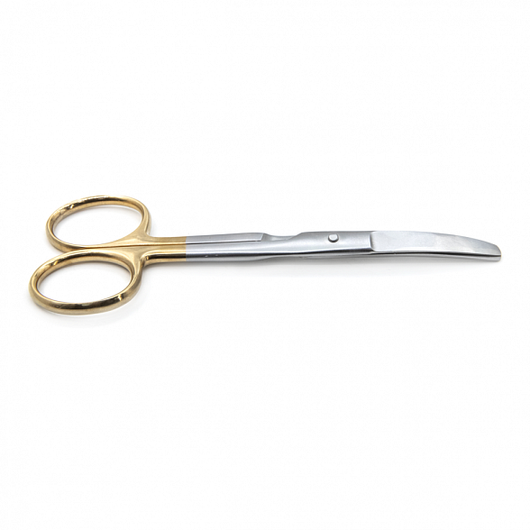 Ножницы STANDARD, тупоконечные вертикально-изогнутые, с твердосплавными вставками, 140 мм (Н-71р), МИЗТ