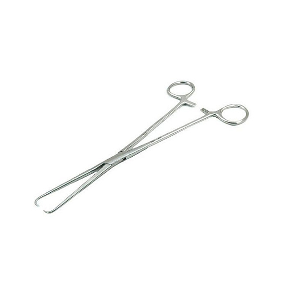Щипцы однозубые для оттягивания шейки матки (пулевые) 250мм
