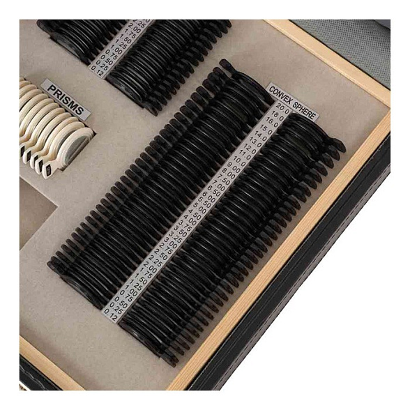 Набор пробных очковых линз с оправой на 232 линзы (пластик)