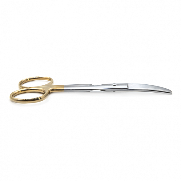 Ножницы STANDARD, тупоконечные вертикально-изогнутые, с твердосплавными вставками, 140 мм (Н-71р), МИЗТ