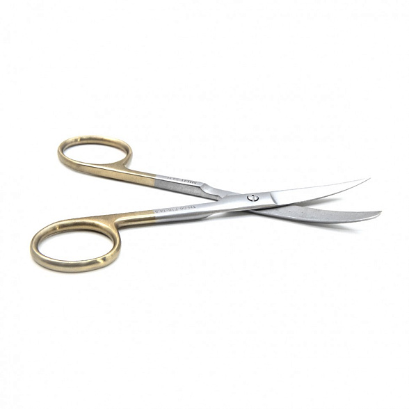 Ножницы STANDARD, с одним острым концом изогнутые, с твердосплавными вставками, 145 мм (11-716-14р) , МИЗТ