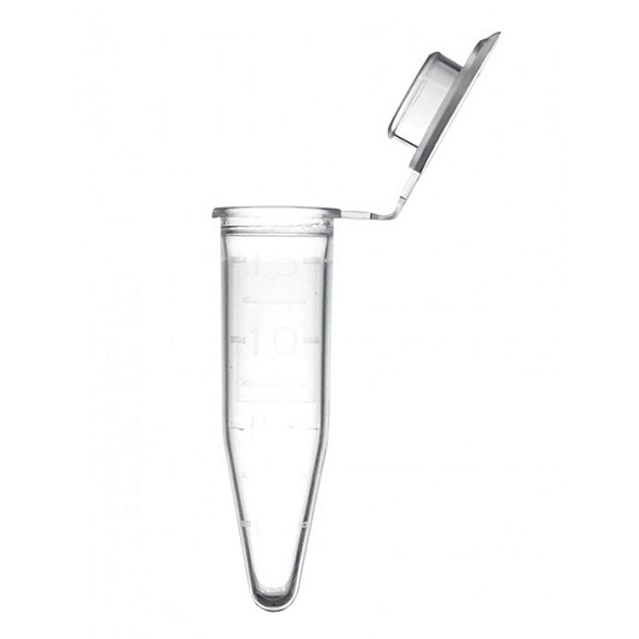 Пробирка типа Эппендорф, с защелкивающейся крышкой, с окошком для записей, градуир. нестерил., ПП 1,5 мл (500 шт/уп)