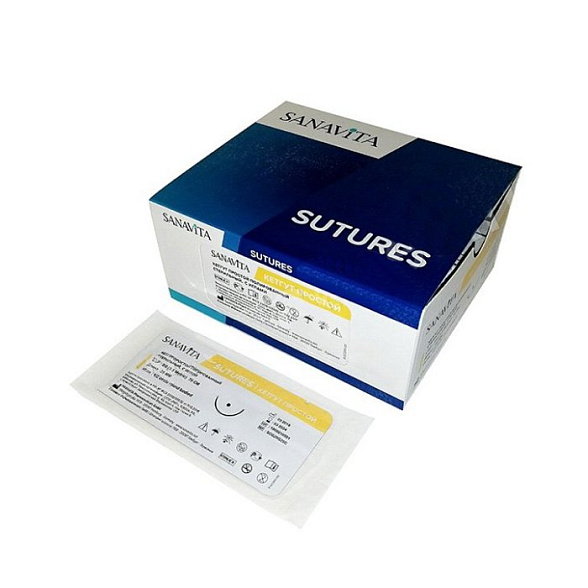 Шовный материал КЕТГУТ 2 (№6), 150 см, лигатура SANAVITA