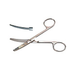 Ножницы тупоконечные, вертикально - изогнутые, 140 мм Sammar