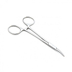 Зажим медицинский HALSTED-MOSQUITO, кровоостанавливающий, для новорожденных, изогнутый по плоскости, 125 мм (З-121р), МИЗТ