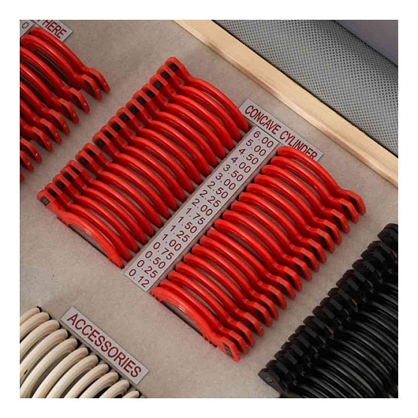 Набор пробных очковых линз с оправой на 232 линзы (пластик)