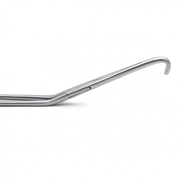 Зажим медицинский NEGUS, кровоостанавливающий для глубоких полостей, изогнутый, № 3, 213,5 мм (З-95-3р), МИЗТ