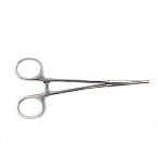 Зажим кровоостанавливливающий, одно- и двузубый, зубчатый, изогнутый №1, 155 мм. Surgiwell