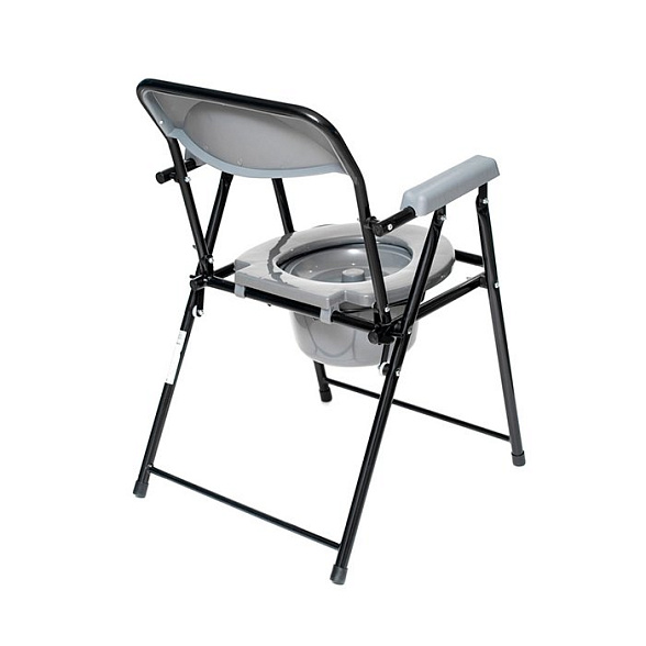 WC600 Кресло-туалет складной, черный (аналог WC eFix)